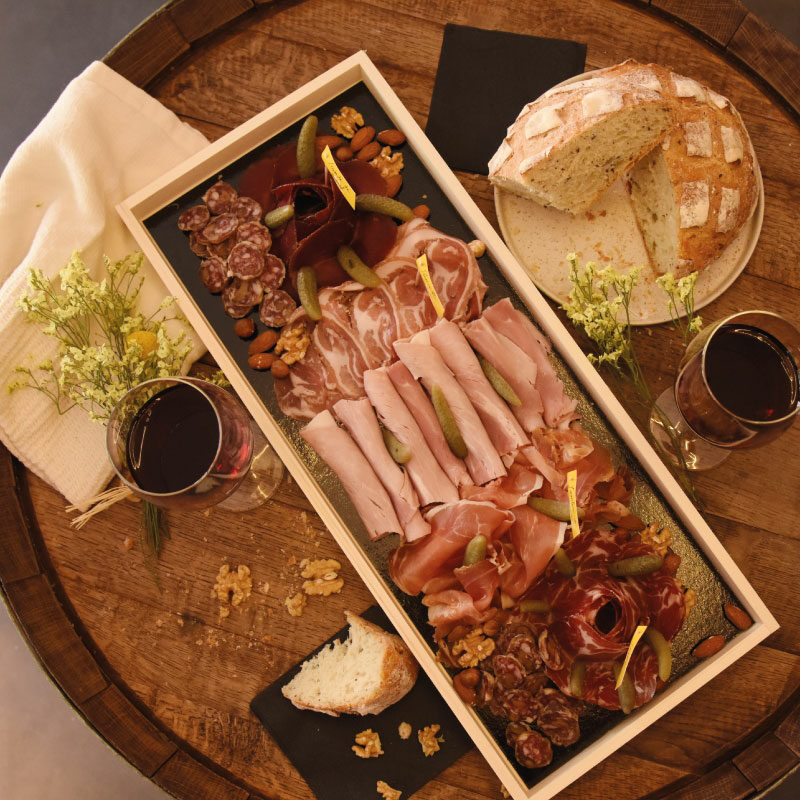 Plateau charcuterie artisanale, Monsieur Fromage, charcuterie savoyarde, Haute-Savoie, Nogent-sur-Marne